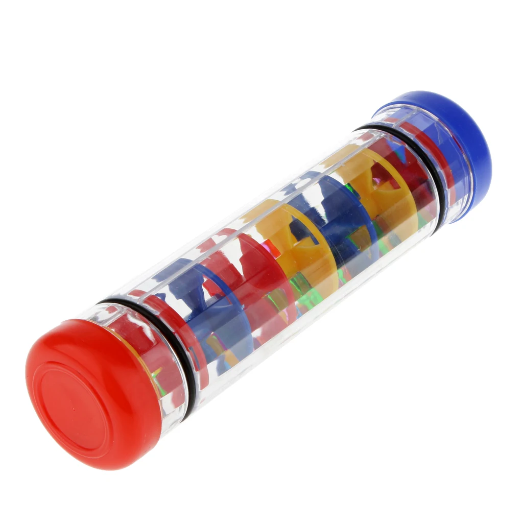 MagiDeal Hot Sale 1Pc Plastic Rain Sound Maker Shake Colorful Beads for Children Baby Kids Learn Play Toy Birthday Gift 3kinds