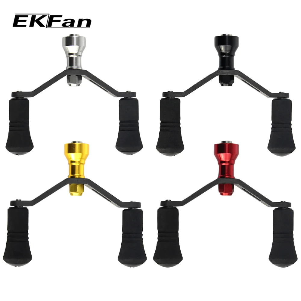 

EKfan Carbon Fiber Handle And High Quality EVA Knobs Fishing Reel Handle Fit 2000-5000 Spinning Fishing Tackle Tool
