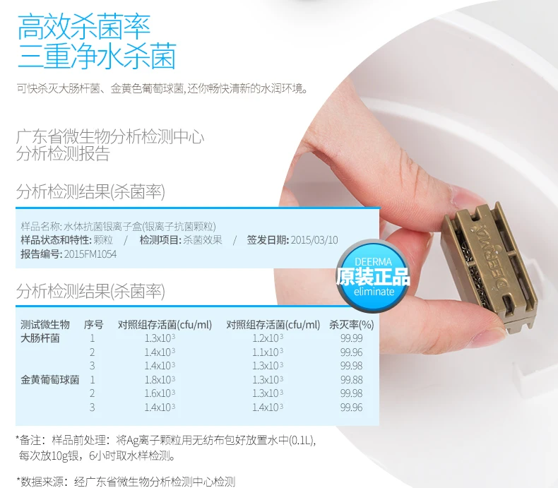 Xiaomi Mijia Ag+ серебряный ионный очиститель воды стерилизация антибактериальные аксессуары для увлажнителей дезинфекция Fit deerma Humidifir 1