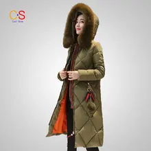 New Hot Selling Women Coat Winter Slim Cut Ladies Jackets Quilted Overcoat with Fur Collar Female Winter Outfits