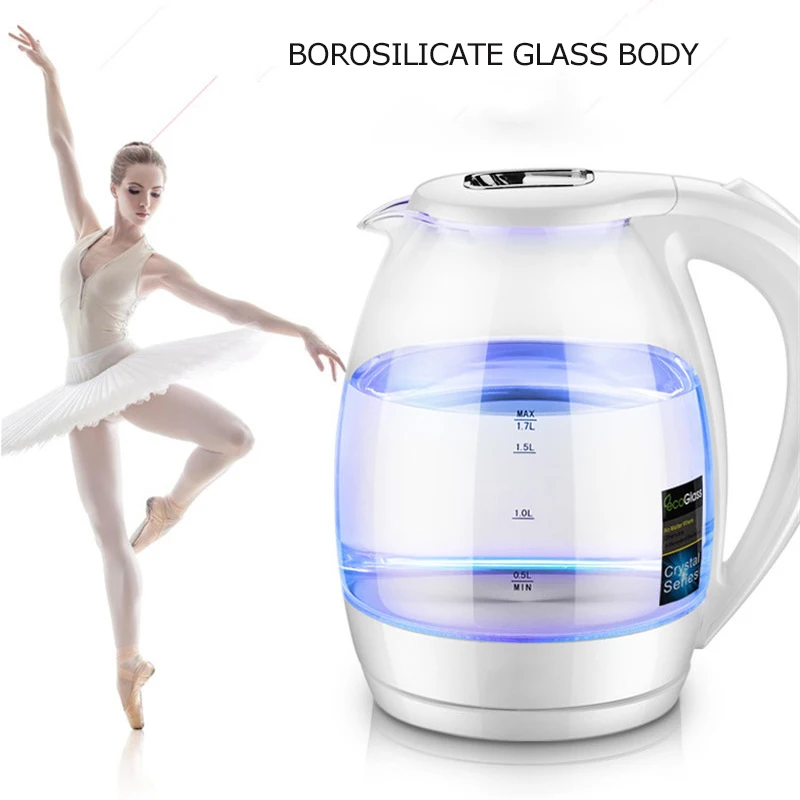 1.7L Fast Boil Electric Water Kettle Pot Health Preserving Tea Pot Tea Coffee Kettle High Borosilicate Glass Kettle цена 1.7L Fast Boil Electric Water Kettle Pot Health Preserving Tea Pot Tea Coffee Kettle High Borosilicate Glass Kettle цены онлайн