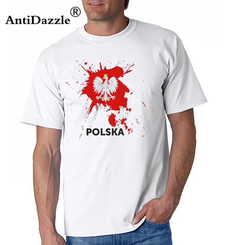 Польша POLSKA HUSARIA FUBBALL Webies футболка Футболки печатных Для мужчин игра рубашка с