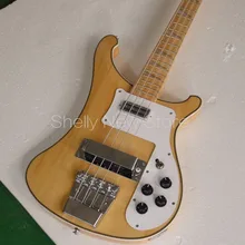 Shelly магазин завод на заказ натуральный клен шеи тела через Рик 4 струны для бас-гитары RK 4003 Электрический бас-гитара магазин