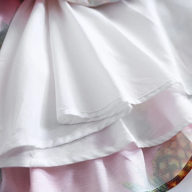 Платья для девочек; коллекция года; детское платье принцессы без рукавов с рисунком ананаса в европейском и американском стиле; детское платье; одежда