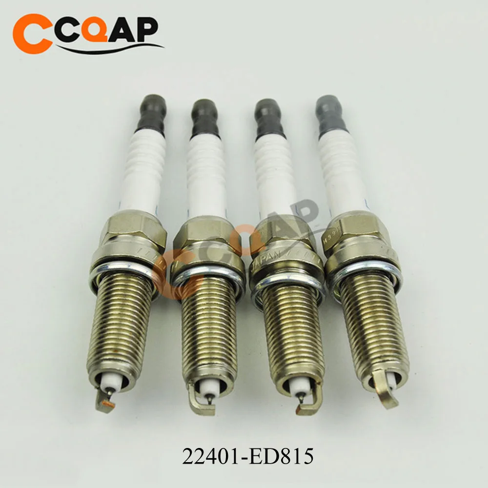 

4pcs/lot Iridium Spark Plug 22401-ED815 22401-EW61C 22401-CK81B 224015M015 22401JA01B 22401-1P116 for Nissan Versa Altima Maxima