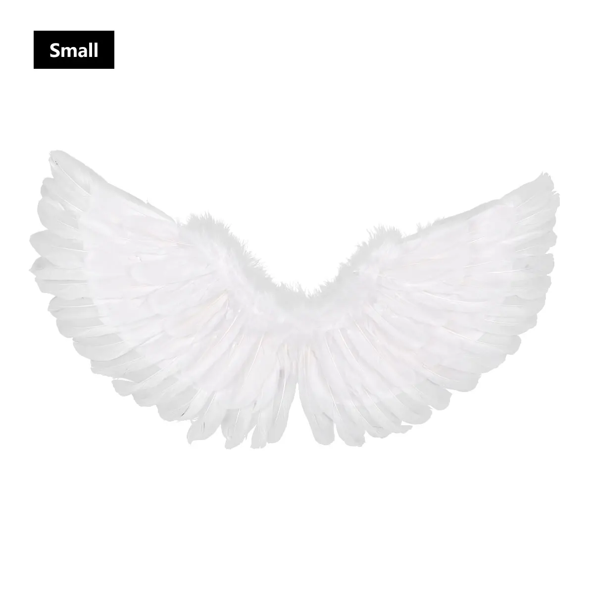 Fashion White Feather Angel Wings for Kids Girls Dance Party Cosplay Costume Stage Show Masquerade Carnival Holiday Fancy Dress - Цвет: Sliver