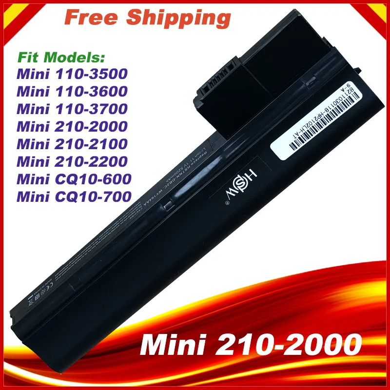 Аккумулятор для ноутбука HP Mini 110-3500 110-3600 110-3700 CQ10-600LA HSTNN-LB1Y 210-2000 | Компьютеры и офис