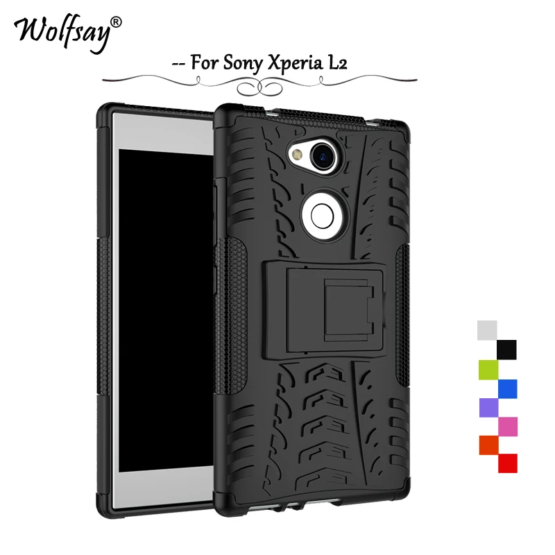 Cover For Sony Xperia L2 Case for Tough Impact Phone Armor Rubber Fundas sFor Cases L 2 H3311 Capa |