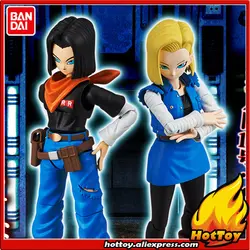 Оригинальный Bandai Tamashii Наций рисунок-rise standard Action Figure-Android № 17 и № 18 пластиковая модель от "Dragon Ball Z"