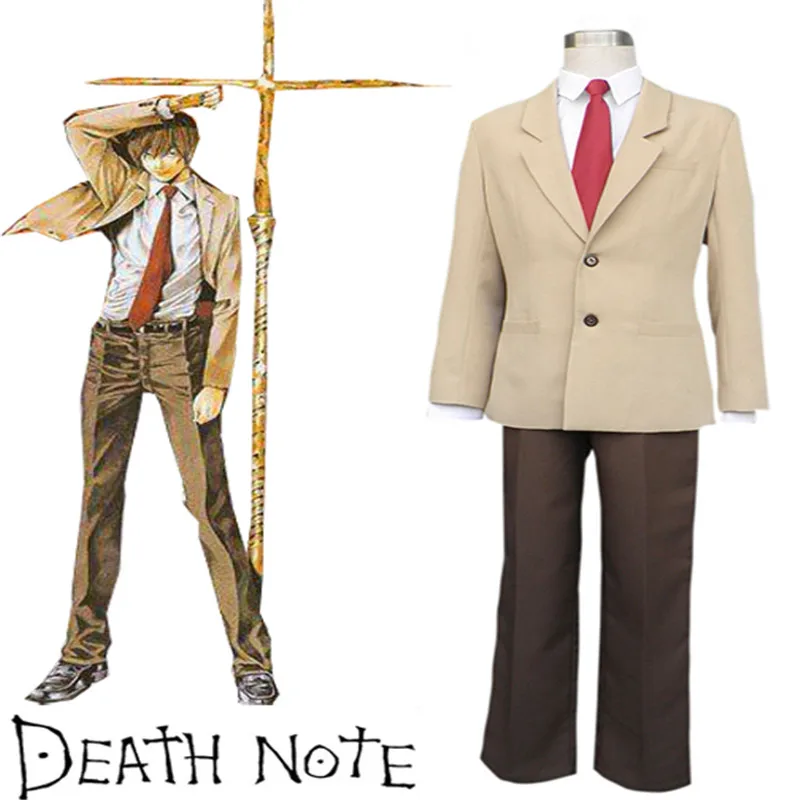Takerlama Death Note Ягами свет костюм Школьная Униформа аниме Косплэй костюм японская школьная Униформа Повседневное Для мужчин Косплэй костюм