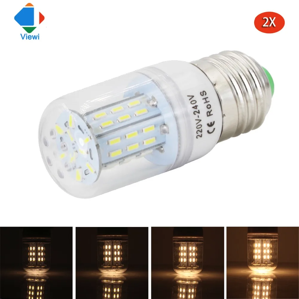 Viewi 2x лампада LED E27 E14 B22 110 В 220 диммер лампы 4 Вт супер яркий затемнения дома light 4014 45