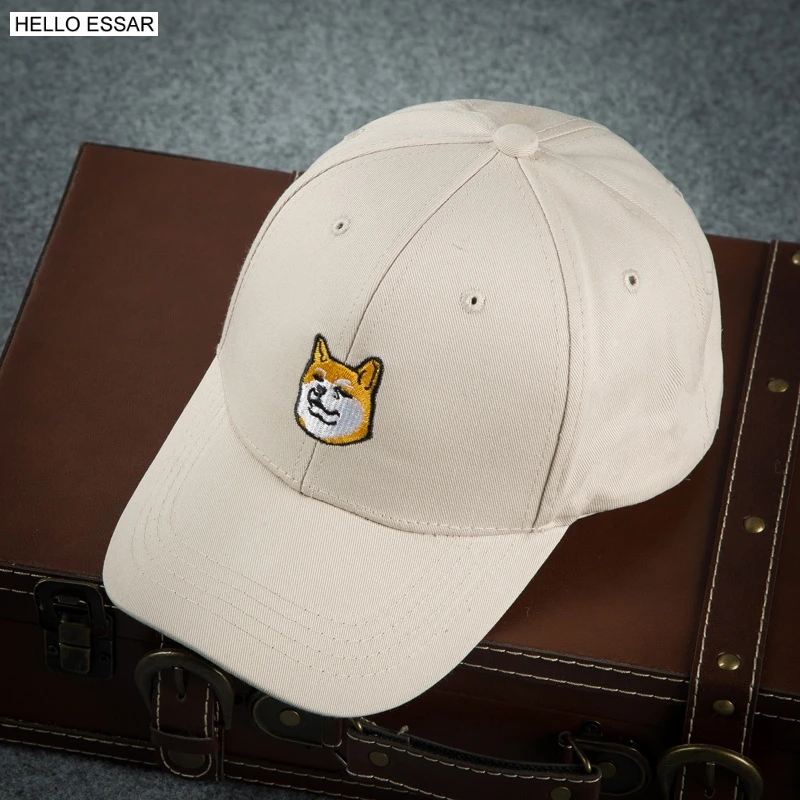 New Men New Cute Dog Shiba Inu Pattern Baseball Hat Protect Skin From
