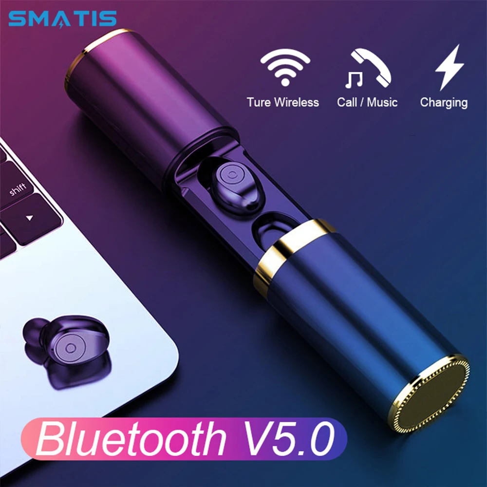 

TWS Noise Cancelling Gaming Headset Mini Earphones with Microphone Wireless Bluetooth Headphones HD Stereo Auriculares Handsfree