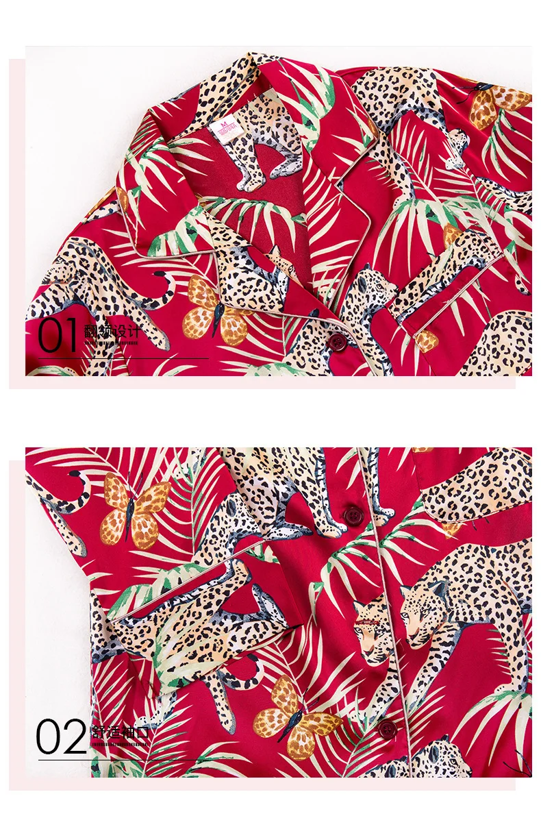 Шелковая пижама комплекты-как ms. с длинным рукавом Брюки домашний сервис комплект из двух предметов ropa verano mujer sleep пижамы, одежда для отдыха женские