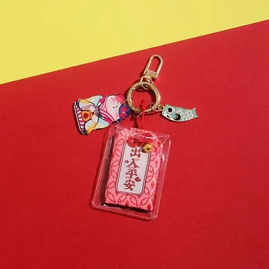 1 шт. Kawaii Omamori Ночная Сова Maneki Neko Dispel Misfortune Lucky Omamori брелок для ключей