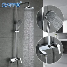 GAPPO 1SET Bathroom fixture sets faucets set Bath Shower tap bathroom shower set bathtub faucet waterfall rain shower head G2402