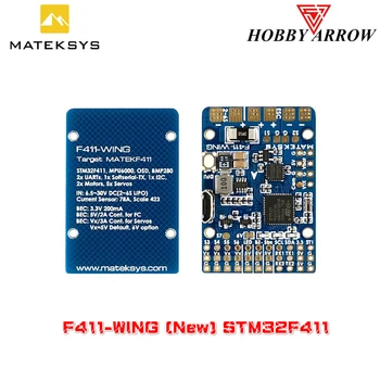 

Matek Systems F411-WING (New) STM32F411 MPU6000 Flight Controller Built-in INAV OSD PDB BEC for RC Airplane Fixed-wing