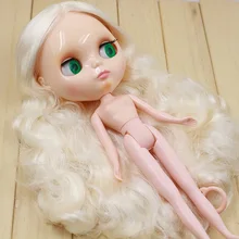 Обнаженная кукла blyth бежевый волос фабричная кукла подходит для DIY