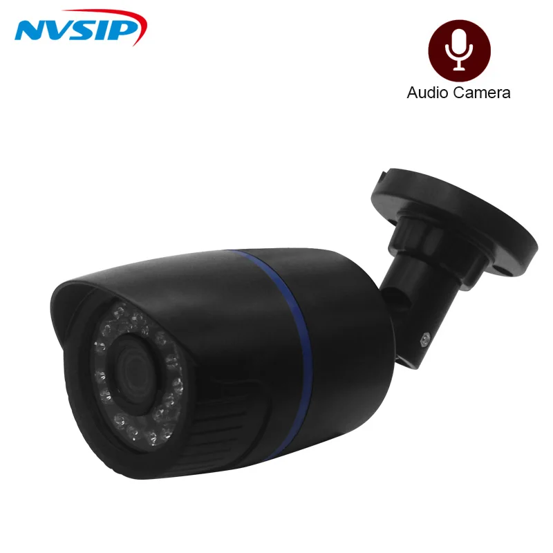 H 265 1080P 3MP 5MP CCTV Camera Bullet IP Camera font b Outdoor b font Audio