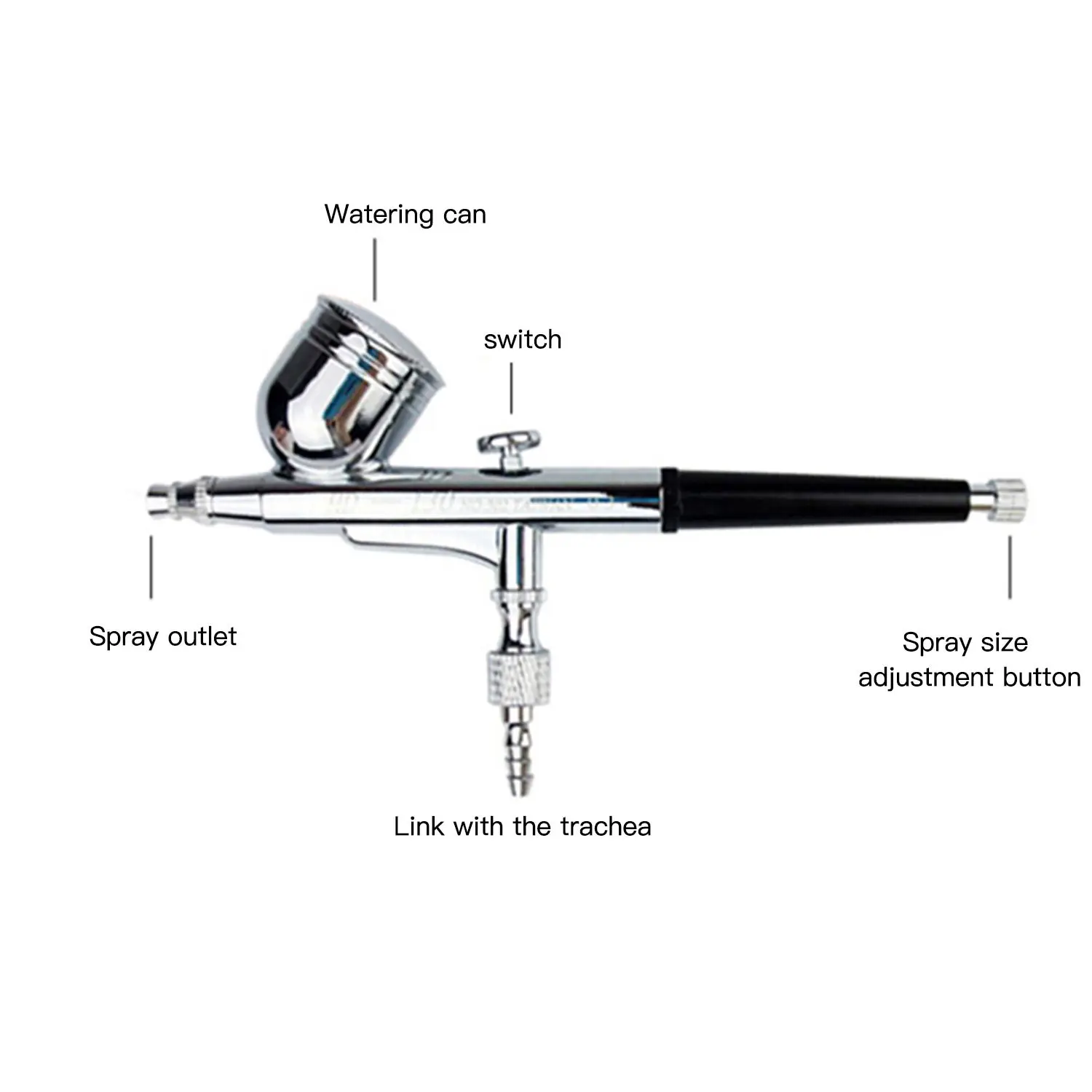 Аэрограф с компрессором, маленький распылительный насос, Набор ручек, Аэрограф для макияжа, Воздушный пистолет, набор для художественной живописи, тату, ремесло, торт, распылитель, модель