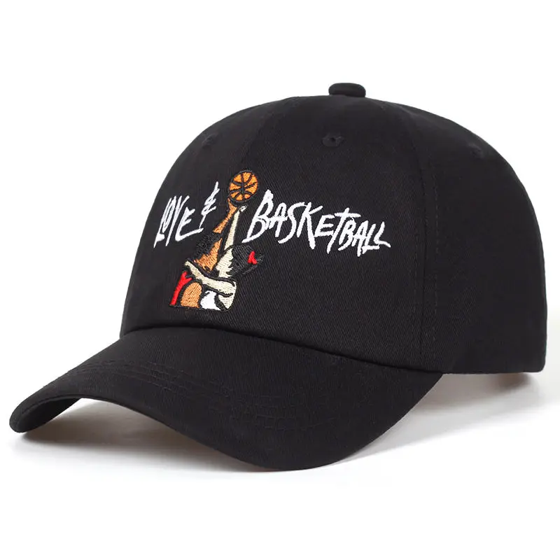 Новинка, кепки для папы, бейсболка с надписью Love& Basketball Gorras, Movie OG 90s Vtg, летняя кепка в стиле хип-хоп для мужчин и женщин - Цвет: black