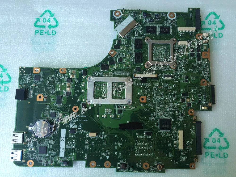 

Genuine New N53SV Rev 2.2 With GT540 2GB Graphic card For Asus N53SM Laptop Motherboard two Ram Slot