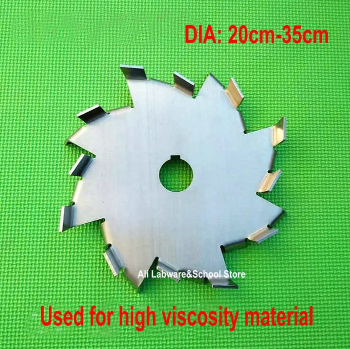

1pcs lab stainless steel DIA20cm 25cm 30cm 35cm stirrer paddle, dispersion disk impeller for high viscosity material