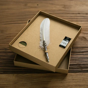 

Felt Retro Sketchbook Graffiti hand painted notebook nostalgic style album Present Quill pen Brown Nice Gift Package