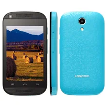 Оригинал Logicom L-EMENT 350 Волна 3.5 Смартфон Android 4.4 MTK6571 Двухъядерный Мобильный Телефон 512 М 4 ГБ Dual SIM разблокирована Сотовый Телефон