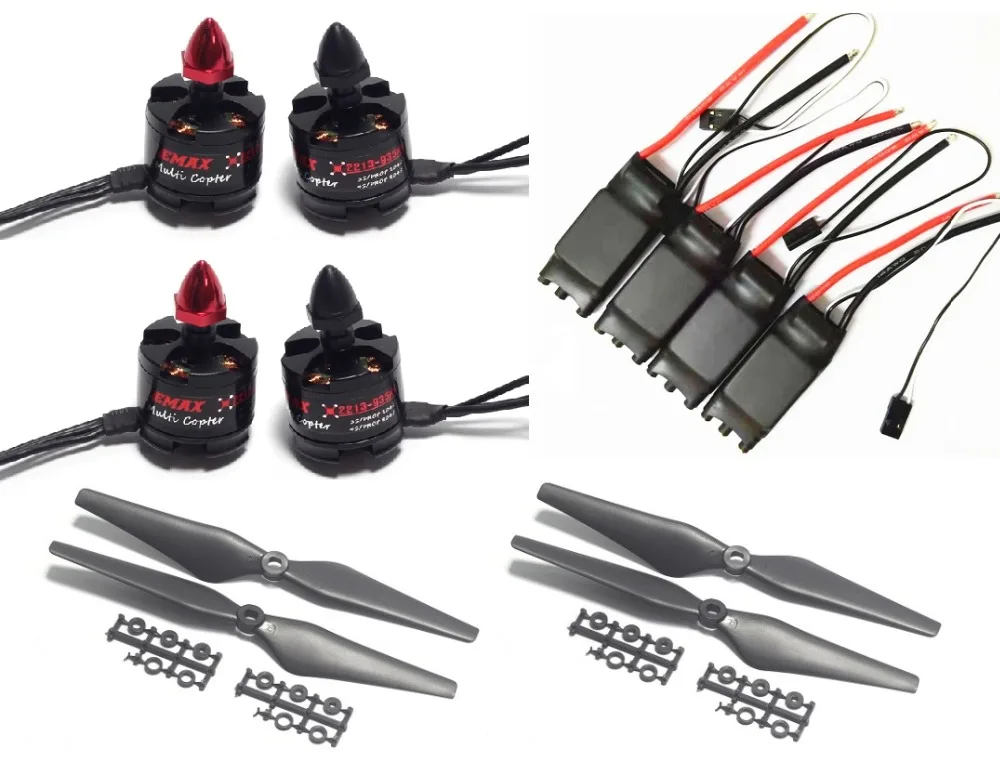 EMAX MT2213 935kv CW/CCW бесщеточный двигатель + 40A бесколлекторный OPTO ESC w/ 9450 Prop для