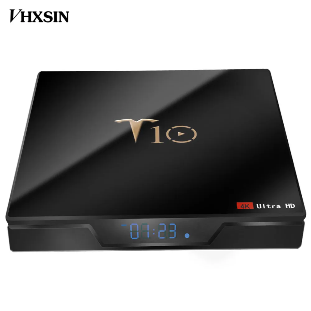 ТВ-приставка VHXSIN T10 2 Гб RAM 16 ROM Mali-450 четырехъядерный процессор Amlogic S905W 4G WiFi 100M android 8