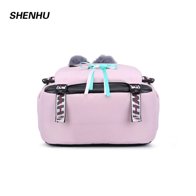  SHENHU 2019 New Laptop Women Backpack External USB Charge Computer Backpacks Anti-theft Waterproof  - 33008037449