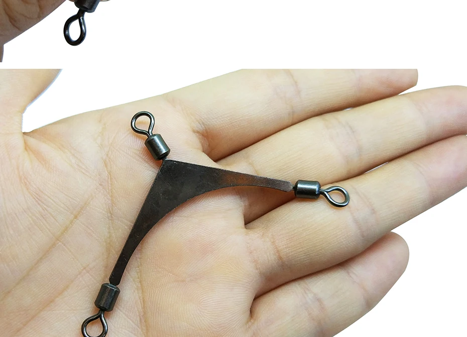 Conector de Rolamento de Giro de Pesca Equipamento de Pesca da Carpa Infof Maneira Gira Pesca Linha Cruz Gancho Enfrentar 500 - 1000-peças 3 6 Linha Cruz Conector de Rolamento de Giro