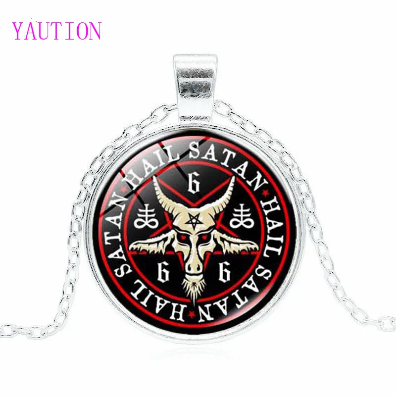 Женское и мужское ожерелье с искусственной головой козы|jewelry women|satanic jewelryinverted