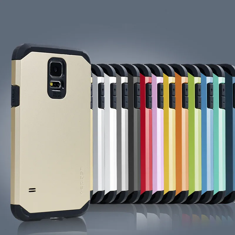 Wholesale!100PCS/LOT TPU + PC Slim Armor Back Cover Case For Samsung Galaxy S5 Mini/S4 Mini/S3 Mini/Note5/Note4/Note3/Note3 Mini