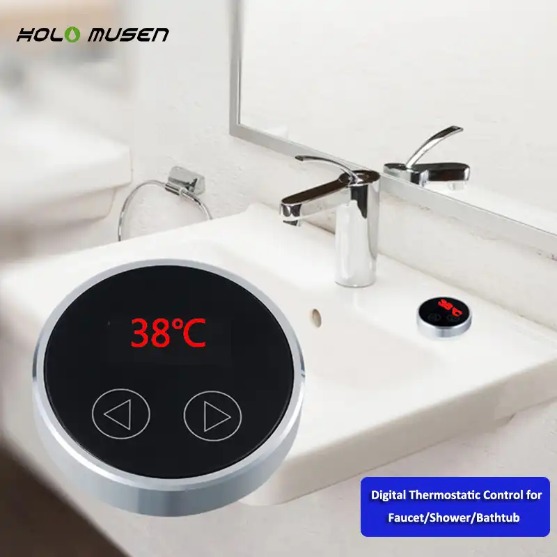 Luxury Smart Shower Screen Bath Shower Panel LED Digital Thermostat