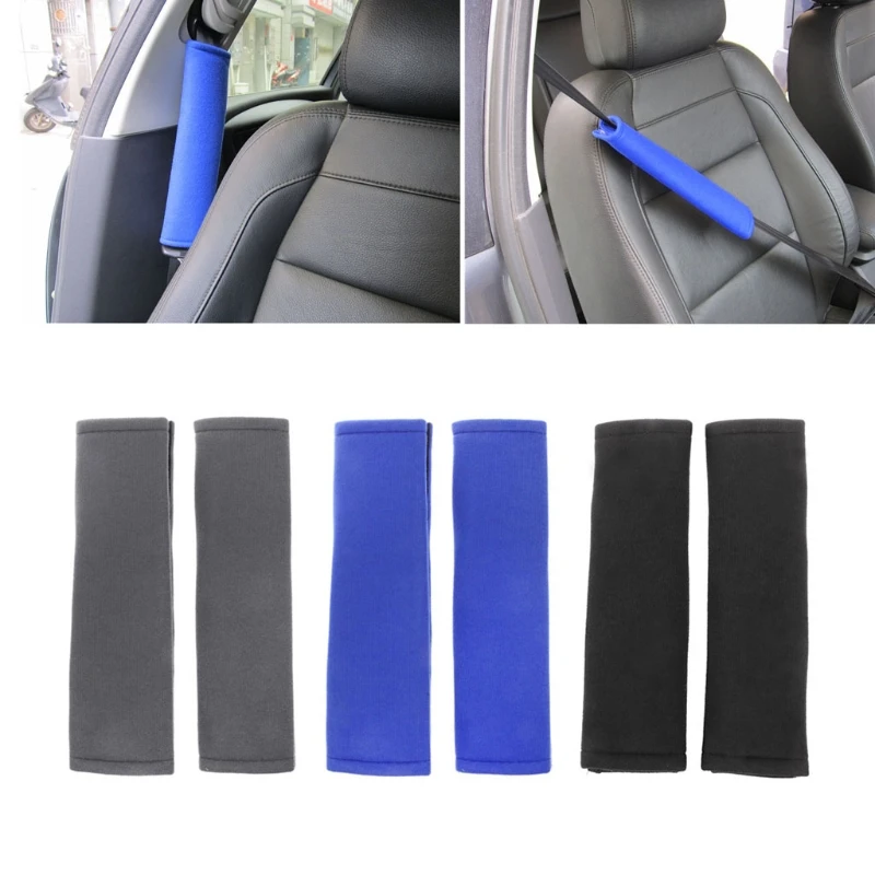 QILEJVS 2Pcs Car Safety Seat Belt Pads Harness Shoulder QILEJVS 2Pcs Car Safety Seat Belt Pads Harness Shoulder