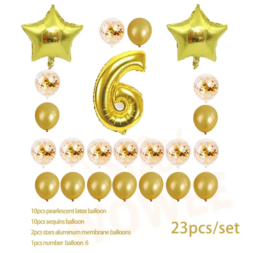 Ballons Dores De Six Ans Avec Numeros De Champagne Pour Fete D Anniversaire Dores Aliexpress Ballons Dores De Six Ans Avec Numeros De Champagne Pour Fete D Anniversaire Dores Aliexpress