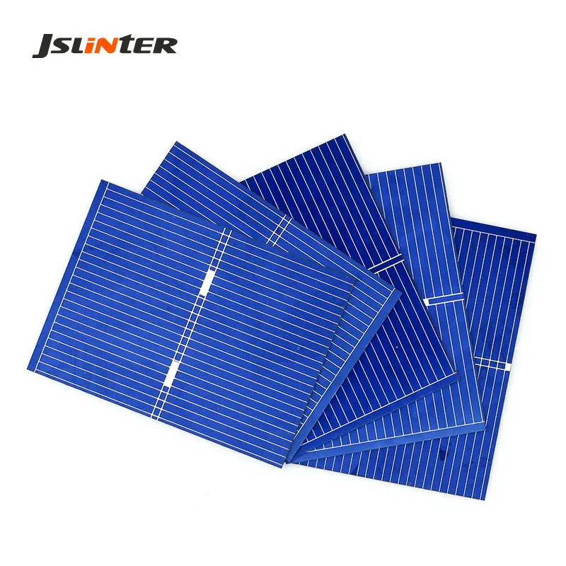 JSLINTER 100pcs Solar Cell Photovoltaic Polycrystalline 