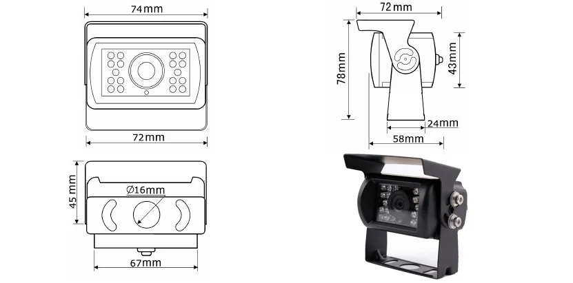 " TFT-LCD для контроля уровня сахара в крови с DVR видео Автомобильный видеорегистратор безопасности Системы заднего вида комплект камеры с резервированием данных