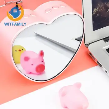 

digital mirror clock with radio wireless Bluetooth clock support AUX Smart Alarm Clock bedroom decoration for gril and women