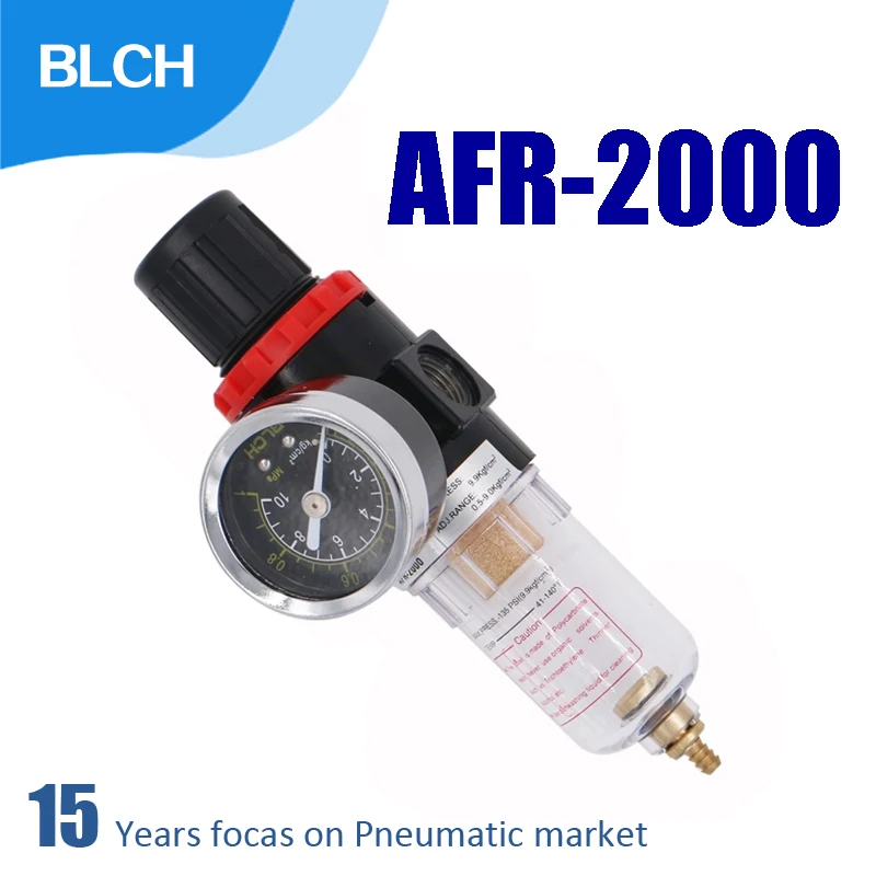 Filtro Pneumático Regulador de ar Blch Embutido Unidade de Tratamento rc Tamanho do Porta Interruptores de Pressão Calibre Afr2000