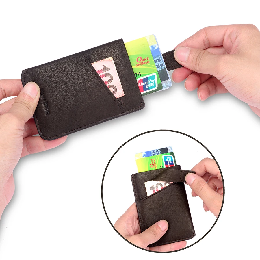 NewBring Slim Leather Wallet Men Credit Card & ID Holders Compact Mini Purse Cash Women Card Holder Sleeve Purse Blue Black NewBring Slim Leather Wallet Men Credit Card & ID Holders Compact Mini Purse Cash Women Card Holder Sleeve Purse Blue Black