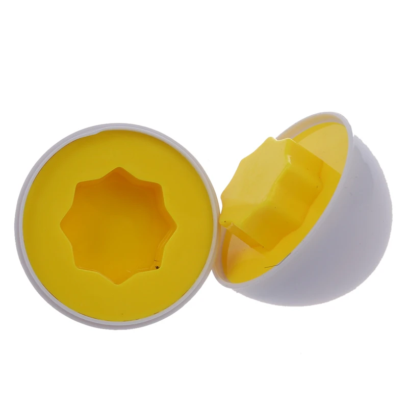 6 шт. Монтессори обучающая математическая игрушка яйца 3D игра-головоломка для детей популярные игрушки Пазлы смешанные формы инструменты
