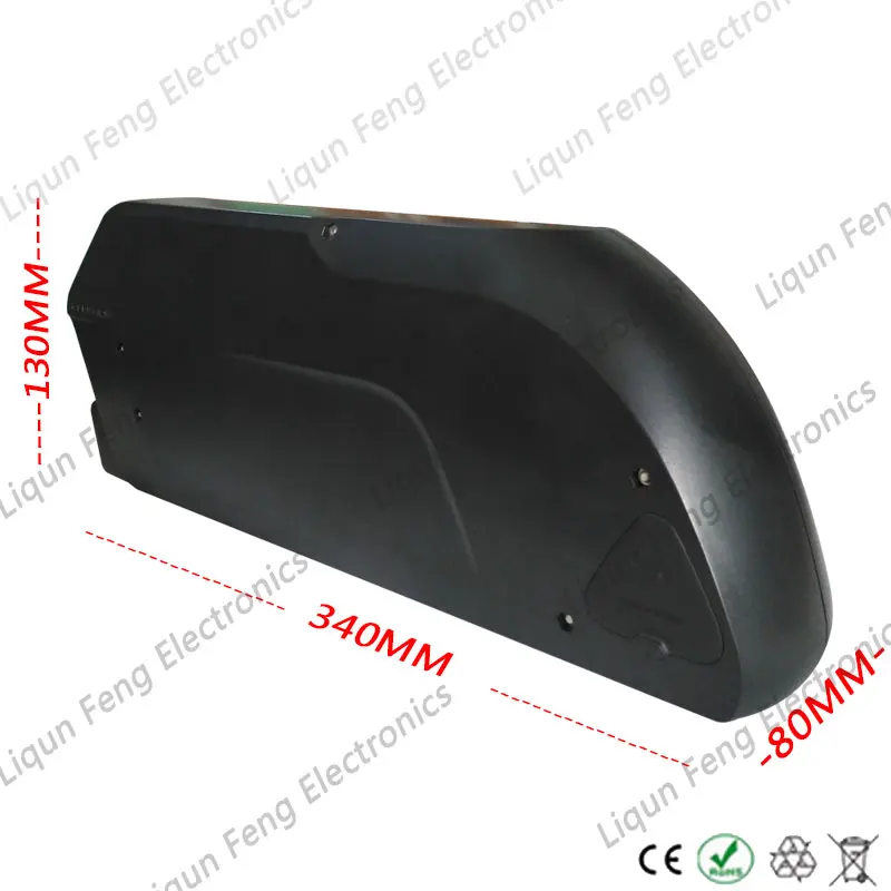 Top Down Tube Ebike Battery 48V 750W Lithium ion Battery 48V 17AH Electric Bike Battery use NCR18650B cell With USB Port BMS 2A Char 2