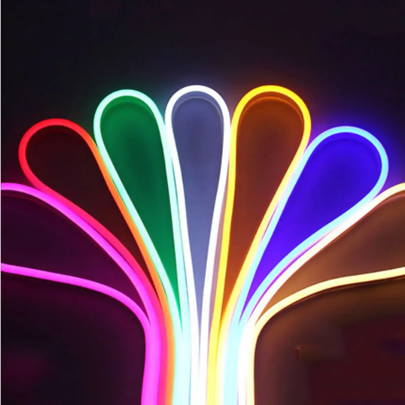

LED Flexible Strip Light 220V SMD 2835 LED Neon flex tube 120led IP67 Waterproof rope string lamp Outdoor Lighting EU Power plug