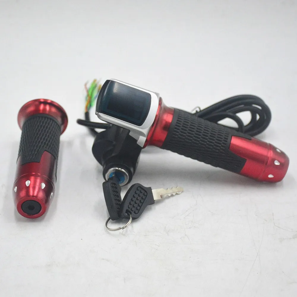 Sale 24V 36V 48V ebike throttle accelerator with LCD display/ON-OFF Key Lock for ebicycle/scooter/electric bicycle accessories 1 Sale 24V 36V 48V ebike throttle accelerator with LCD display/ON-OFF Key Lock for ebicycle/scooter/electric bicycle accessories 1