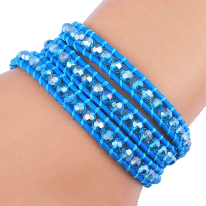 

EUDORA Spring Summer Fashion Sky Blue Women's Bracelet 1pcs High Quality Charm Beads Bracelet Jewelry For Ladies