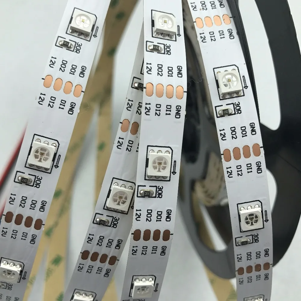 Пиксельная светодиодная RGB лента с входом 12 В постоянного тока Чип GS8208