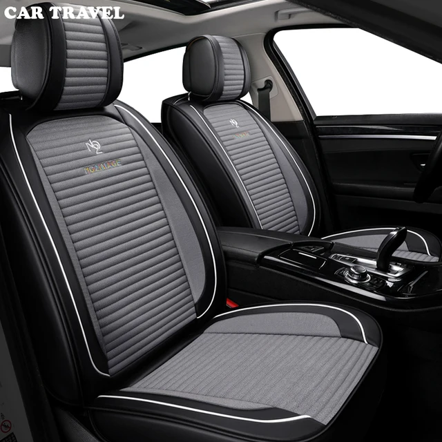 CAR TRAVEL flax car seat cover For Ford Focus 2 3 Fushion mondeo Fiesta